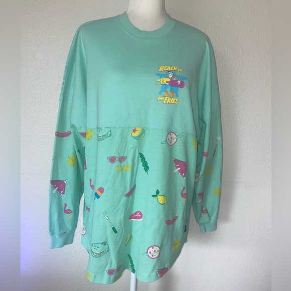 Disney Parks Pullover T-Shirt Top Toy Story Reach for the Fries Spirit Jersey - Picture 2 of 8